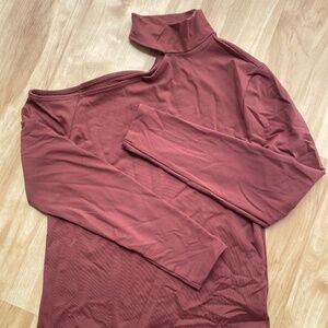 Abercrombie Long-Sleeve Asymmetrical Cutout Top